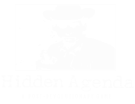 Picture: Hidden Agenda title screen, 
from Hidden Agenda 
(TRANS Fiction Systems, 1988)